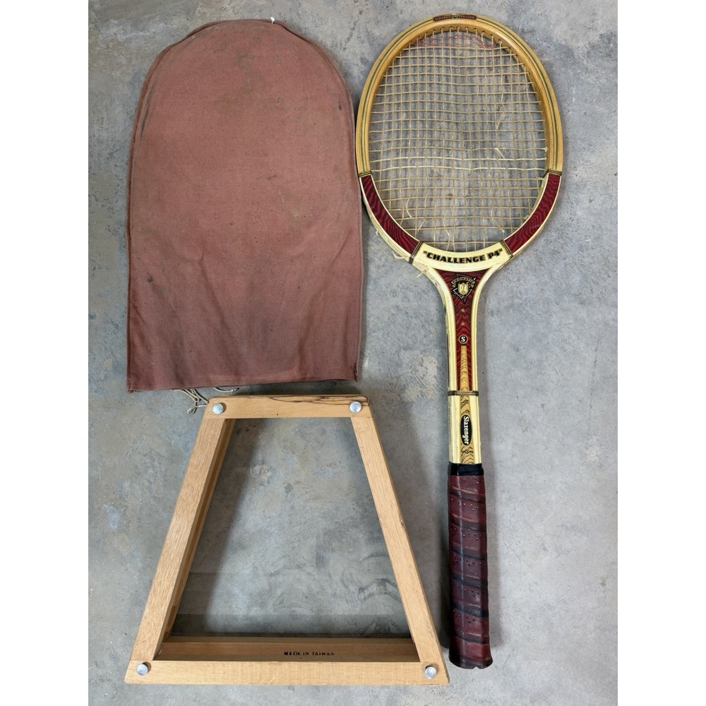 Vtg Slazenger Challenge Promatic P4 Tennis Racquet Championship Frame 1960 Wood